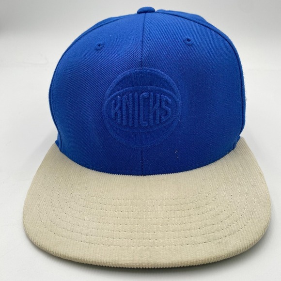 Mitchell & Ness Other - New York Knicks Hat Mitchell & Ness Blue Snapback Cap Hat Adjustable Fit Cleaned